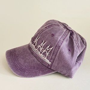 NWT Good Vibes Kitty Cats Purple Adjustable Hat Ball Cap Cat Lady Box